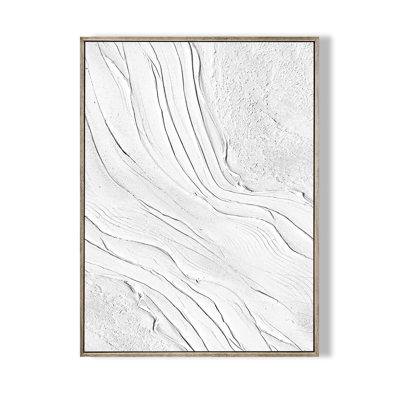 White Textured Oil Painting #JLV008