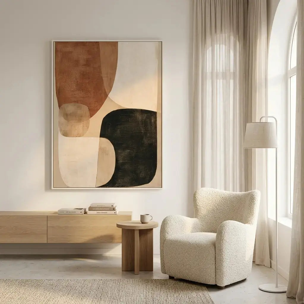 Geometric Earth Tone Art