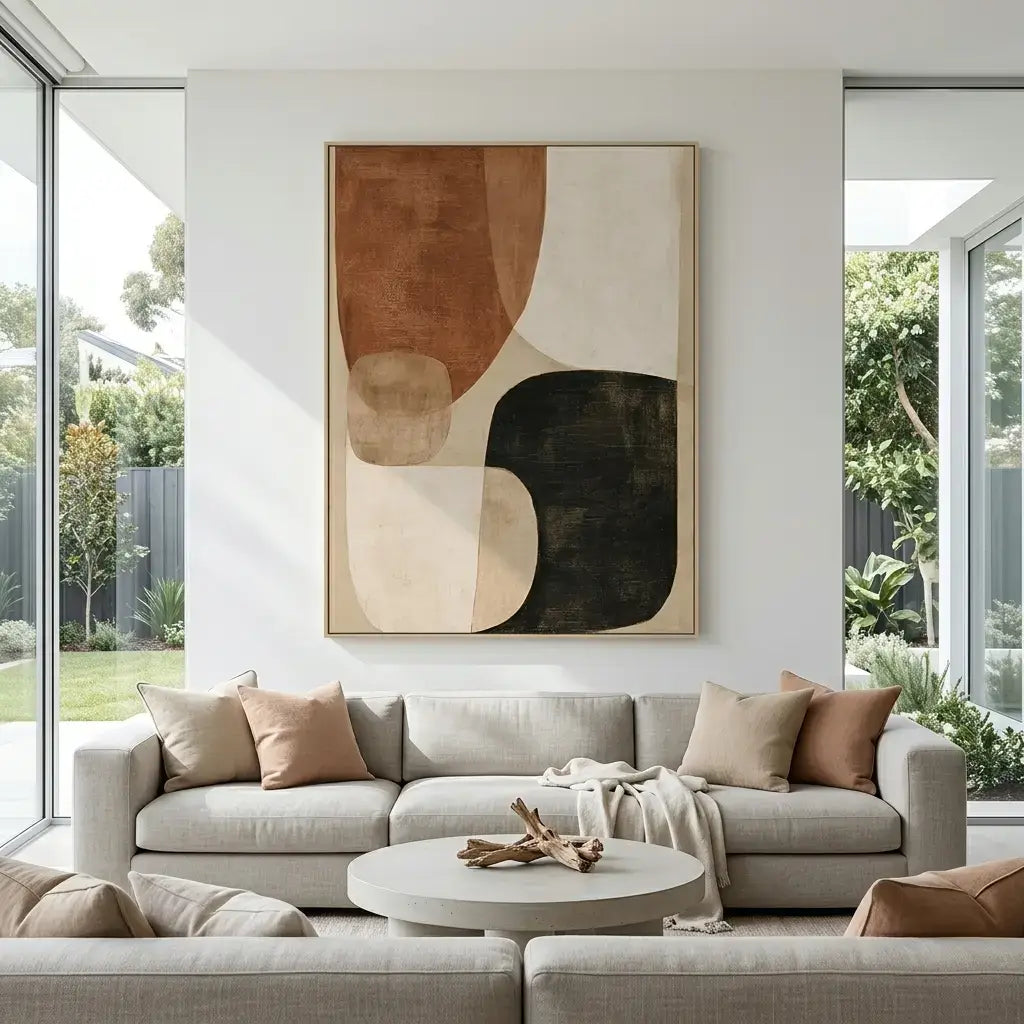 Geometric Earth Tone Art