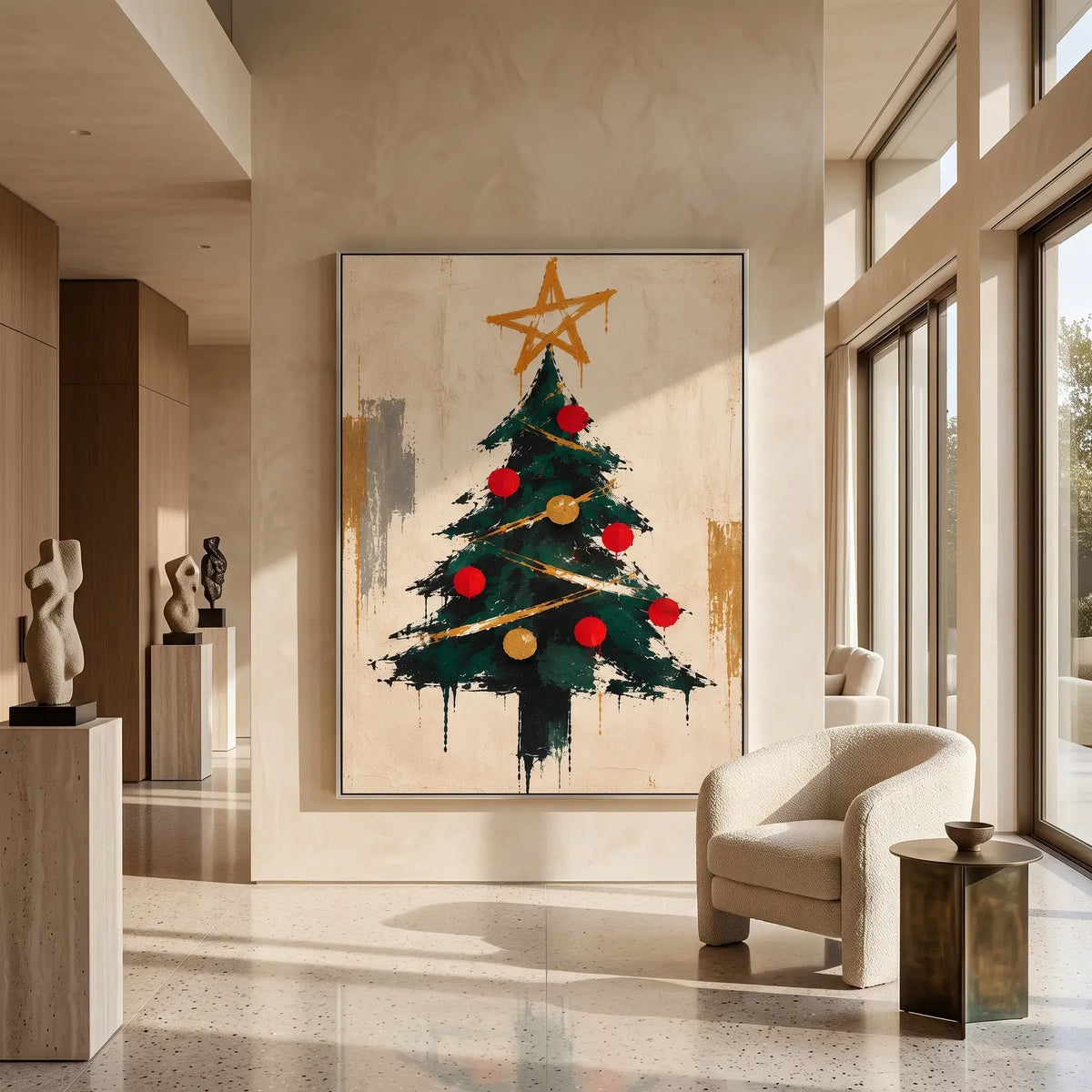 Expressive Holiday Star Tree