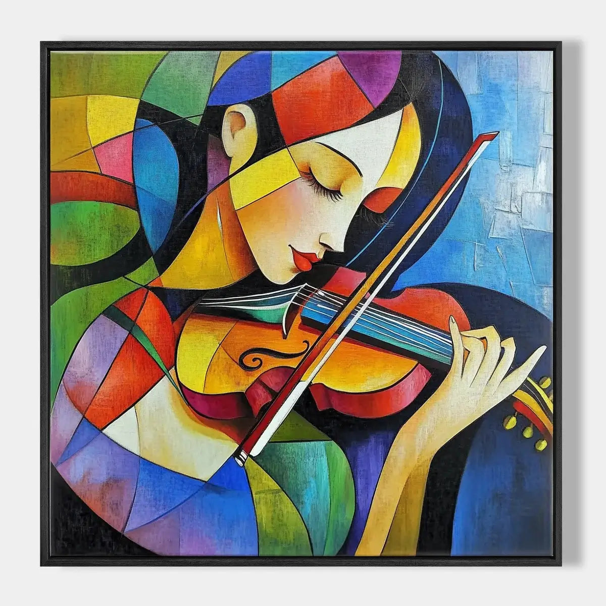 Girl Playing Cello Wall Art #ZRS001