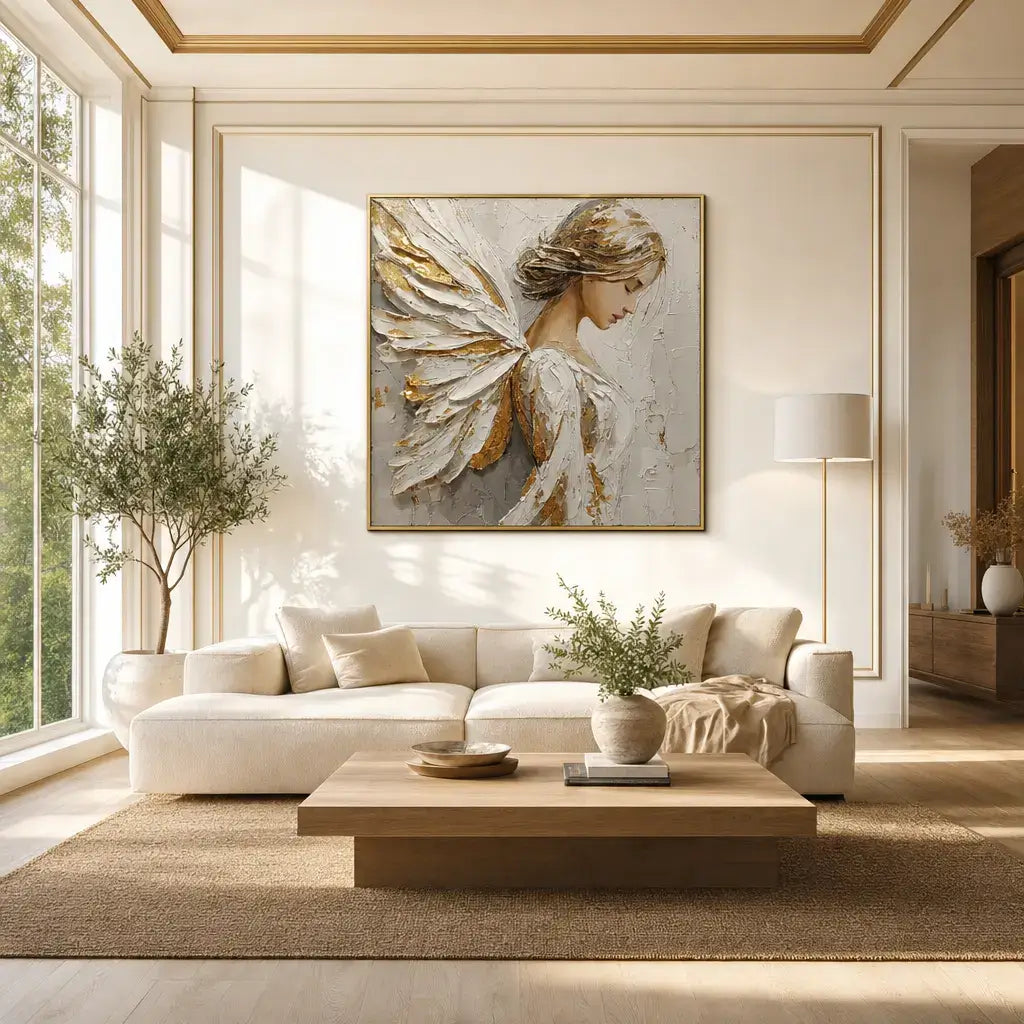 Gilded Wings Portrait Wall Art
