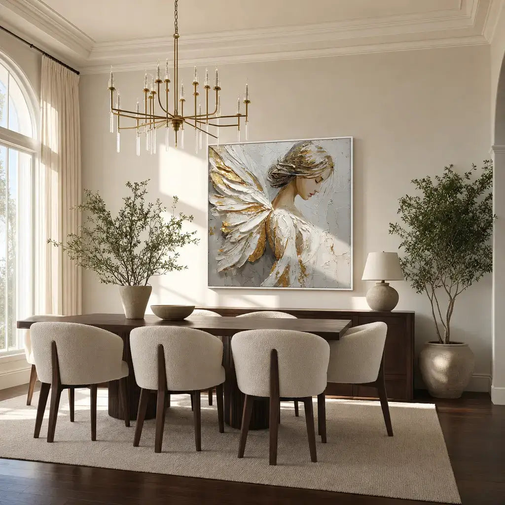 Gilded Wings Portrait Wall Art