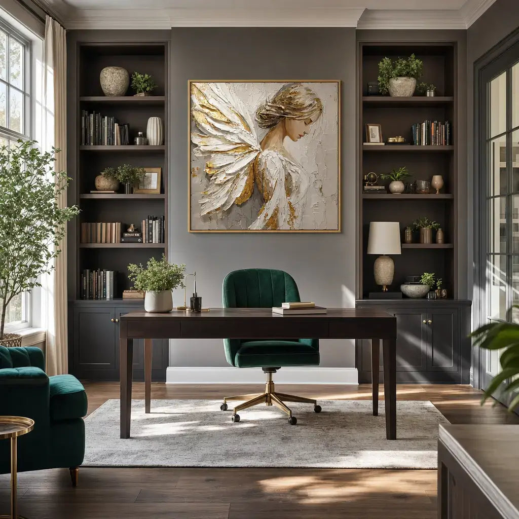 Gilded Wings Portrait Wall Art