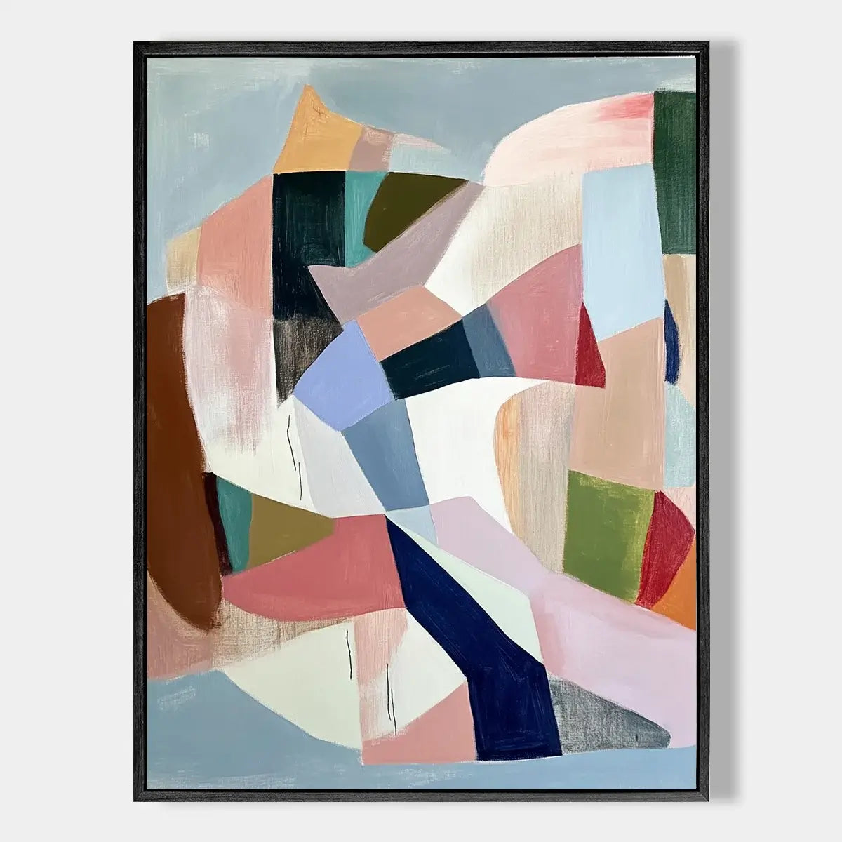 Pastel Geometric Abstract Art #ZRV001