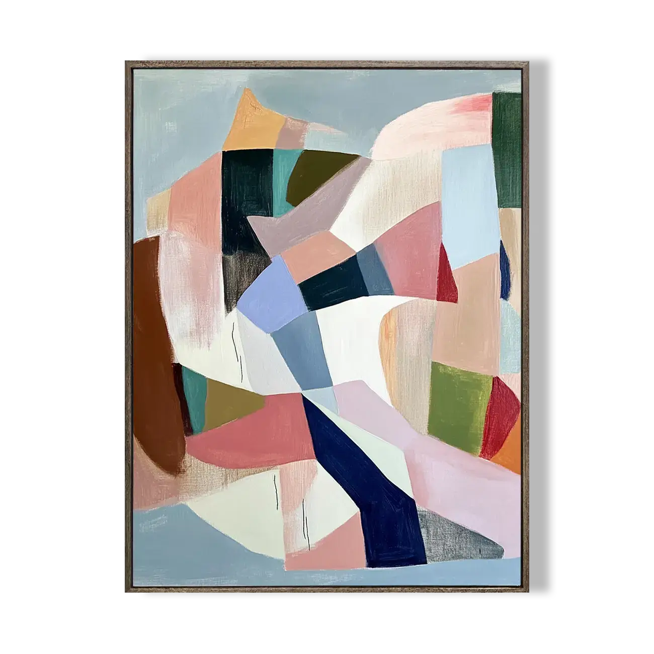 Pastel Geometric Abstract Art #ZRV001
