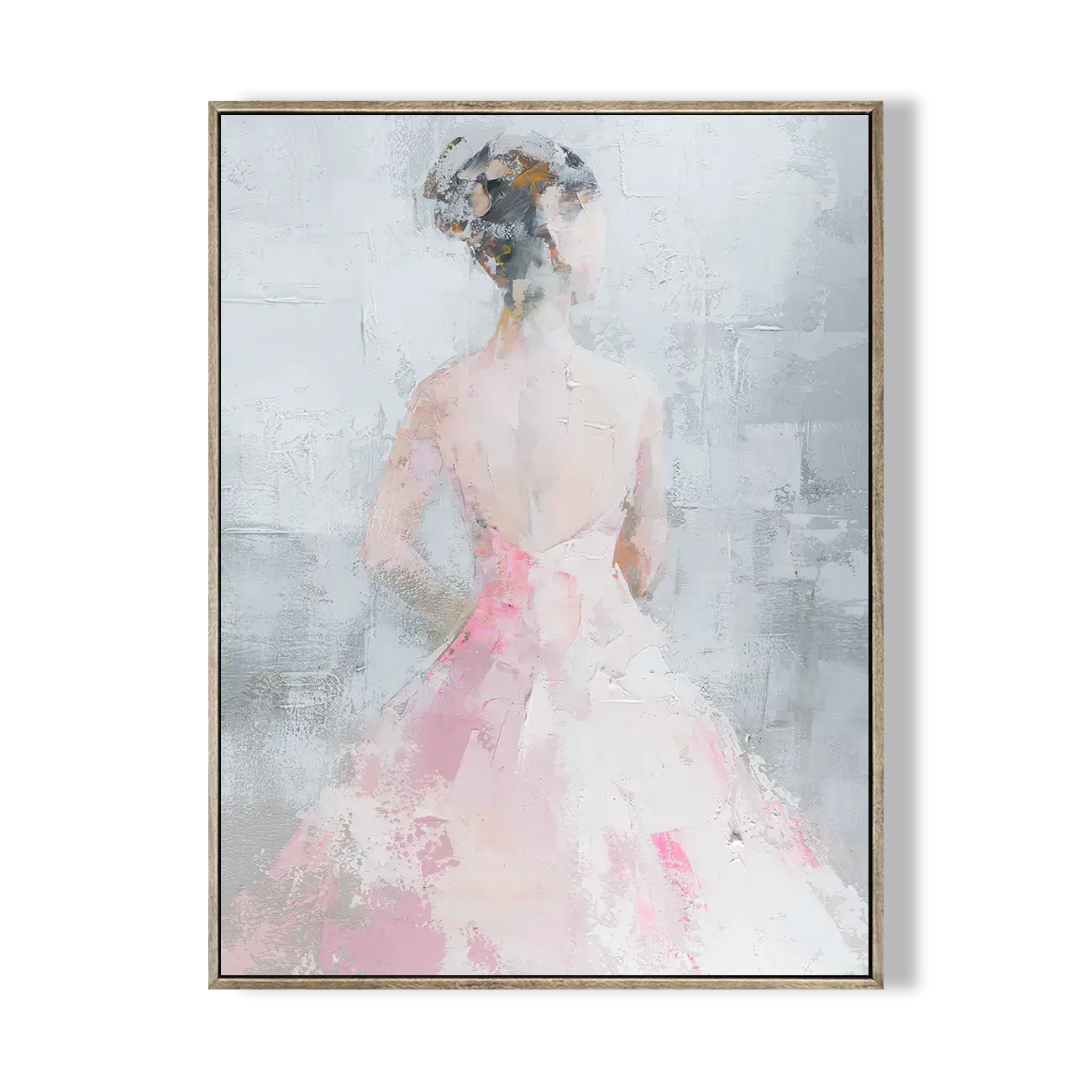 Elegant Lady Abstract Oil Painting #ZRV002