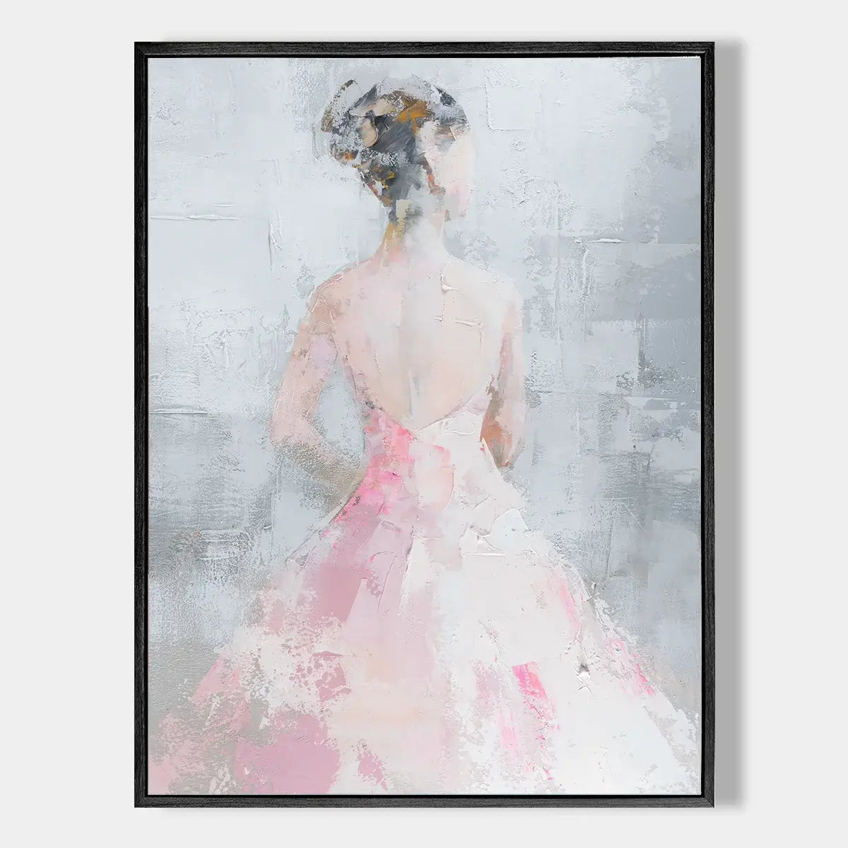 Elegant Lady Abstract Oil Painting #ZRV002