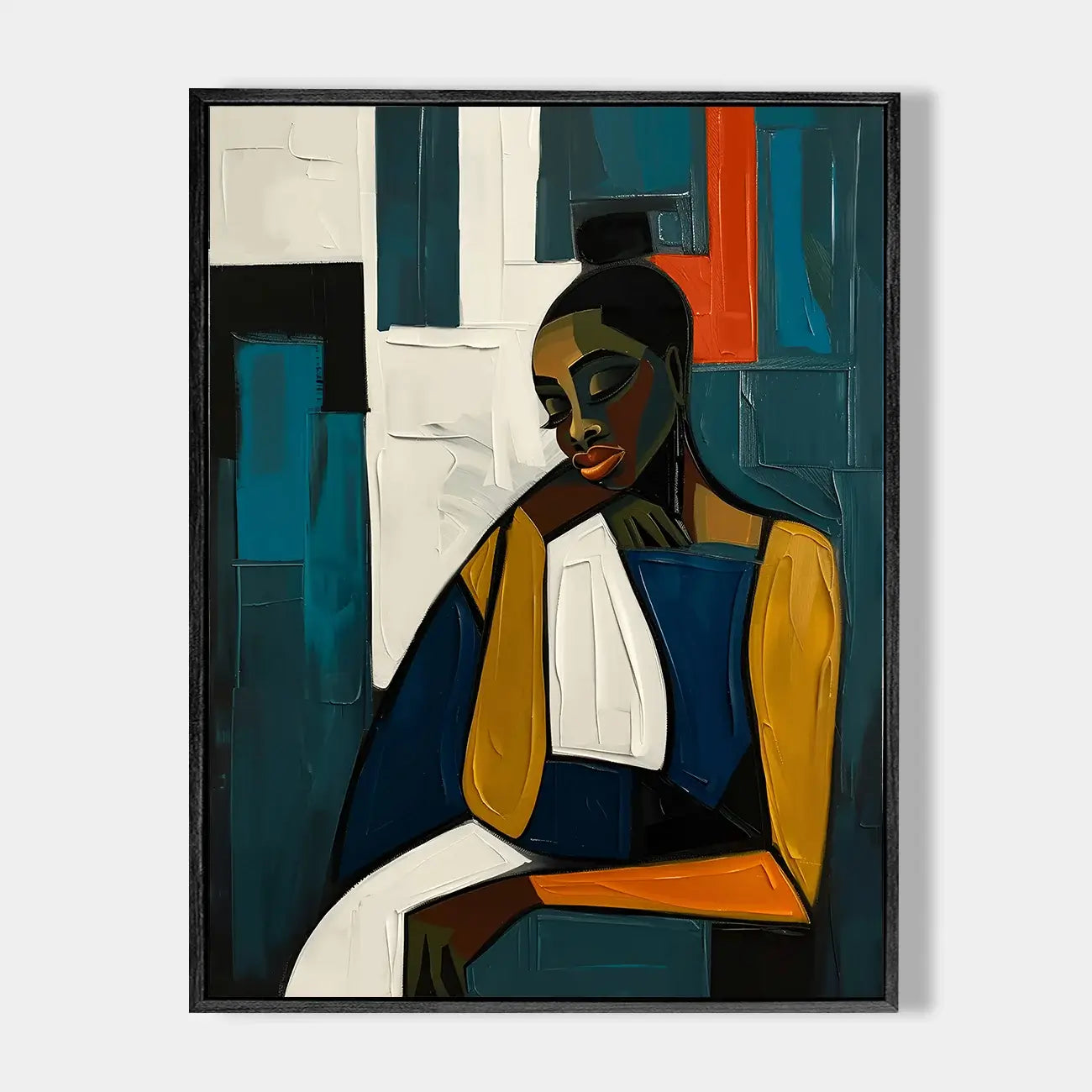 Modern Abstract Woman Palette Art #ZRV010