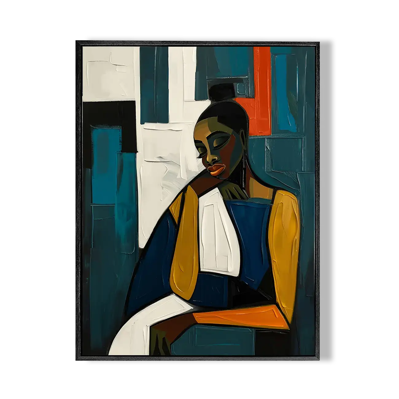 Modern Abstract Woman Palette Art #ZRV010