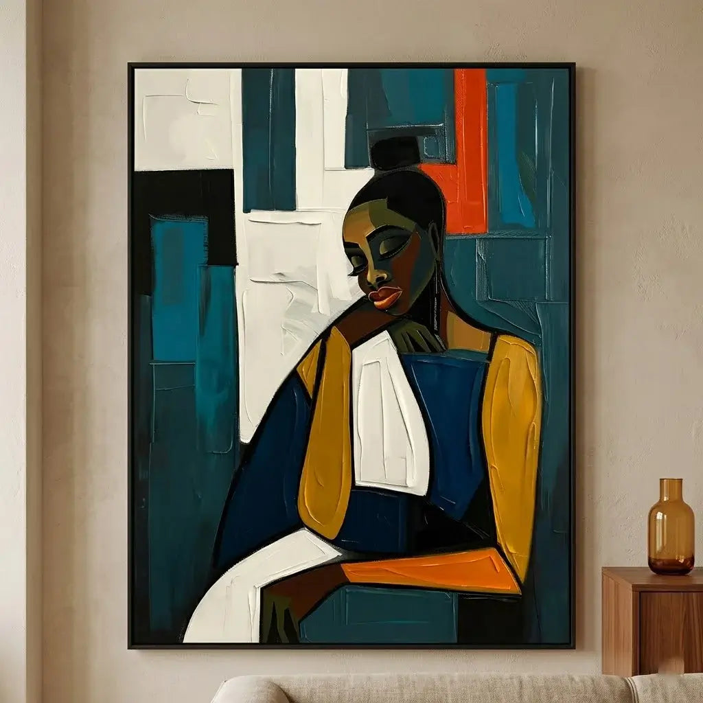 Modern Abstract Woman Palette Art #ZRV010