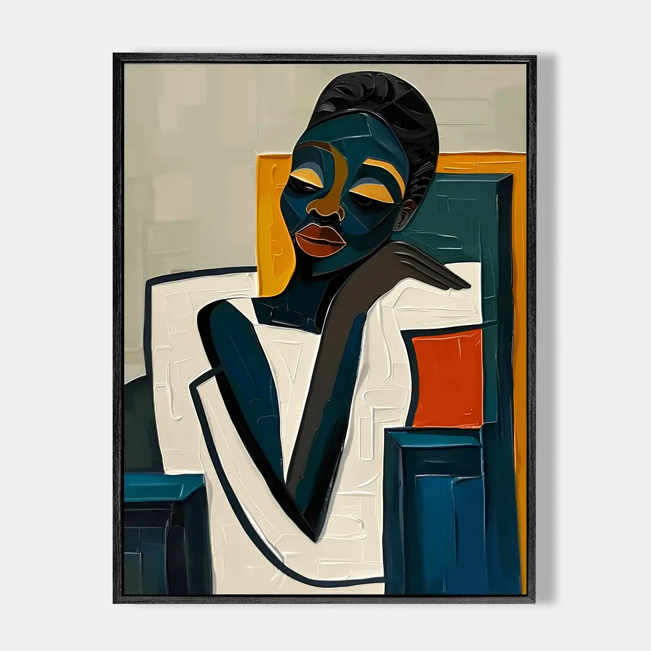 Modern Abstract Woman Palette Art #ZRV012