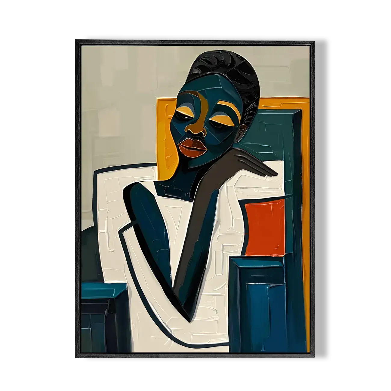 Modern Abstract Woman Palette Art #ZRV012