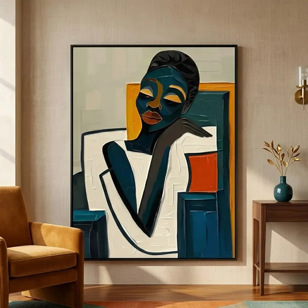 Modern Abstract Woman Palette Art #ZRV012