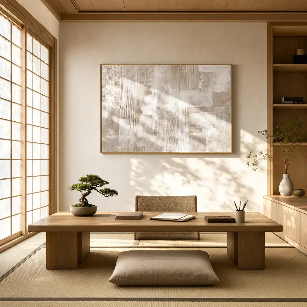 Linen Hues Wabi Sabi Wall Art