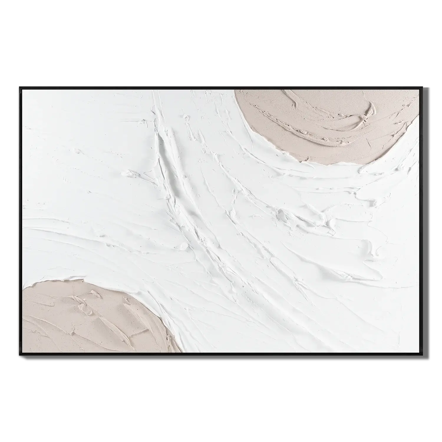 Sculpted Water Currents Abstract Wall Art