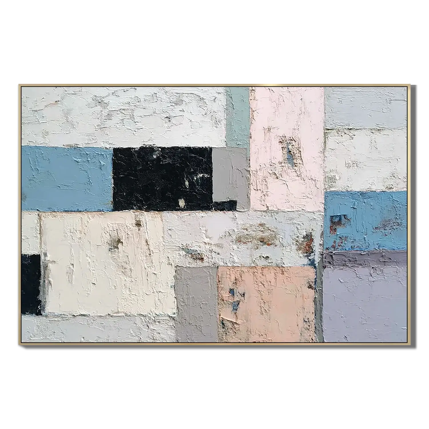 Soft Block Forms Abstract Wall Art