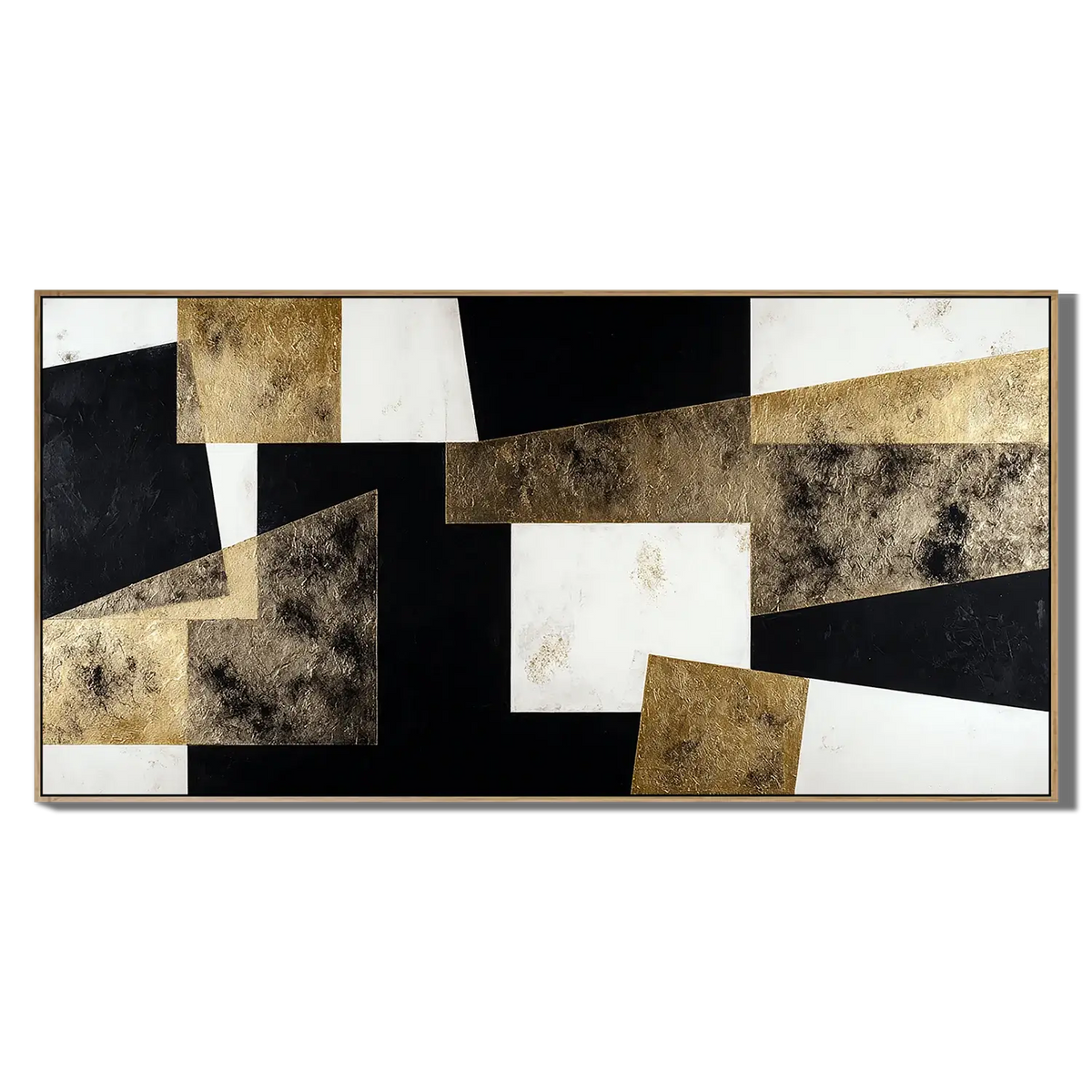 Gilded Formation Abstract Wall Art