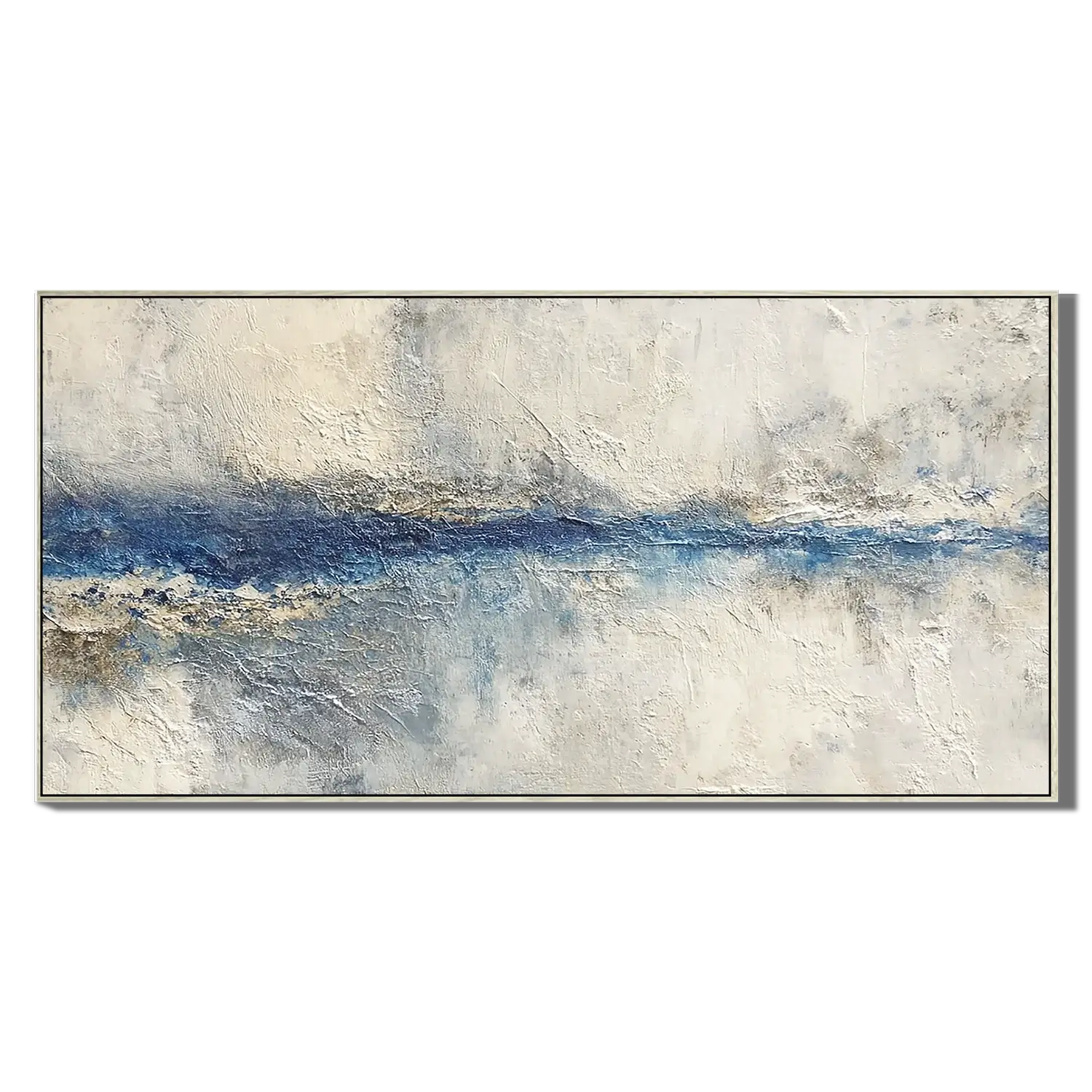 Azure Rift Abstract Wall Art