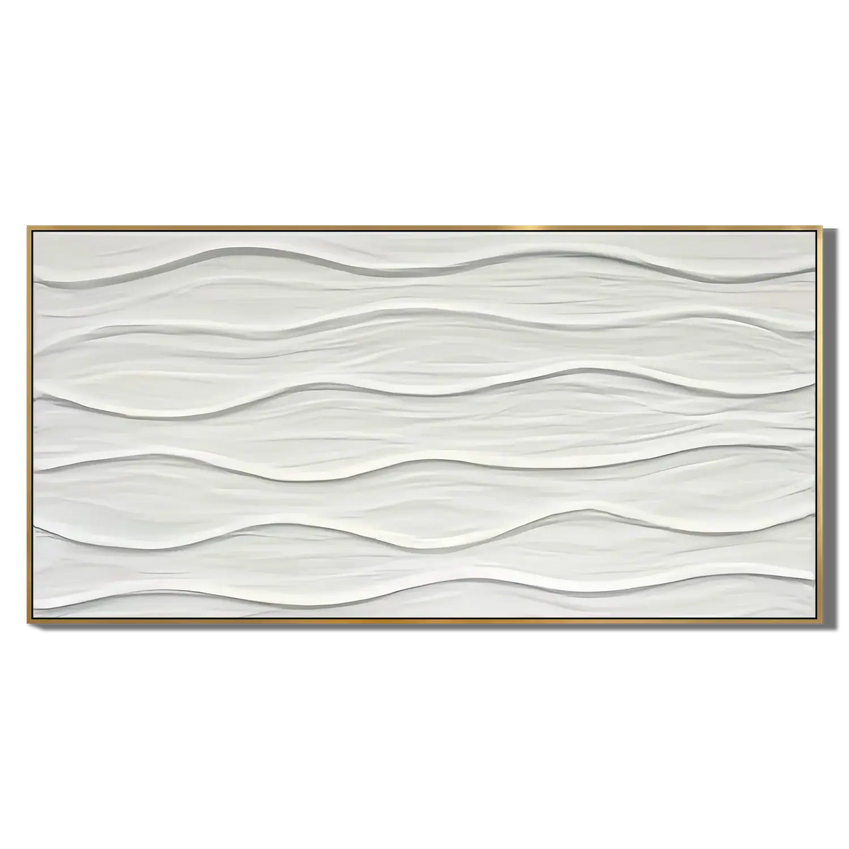White Textured Wavy Ocean Ridges