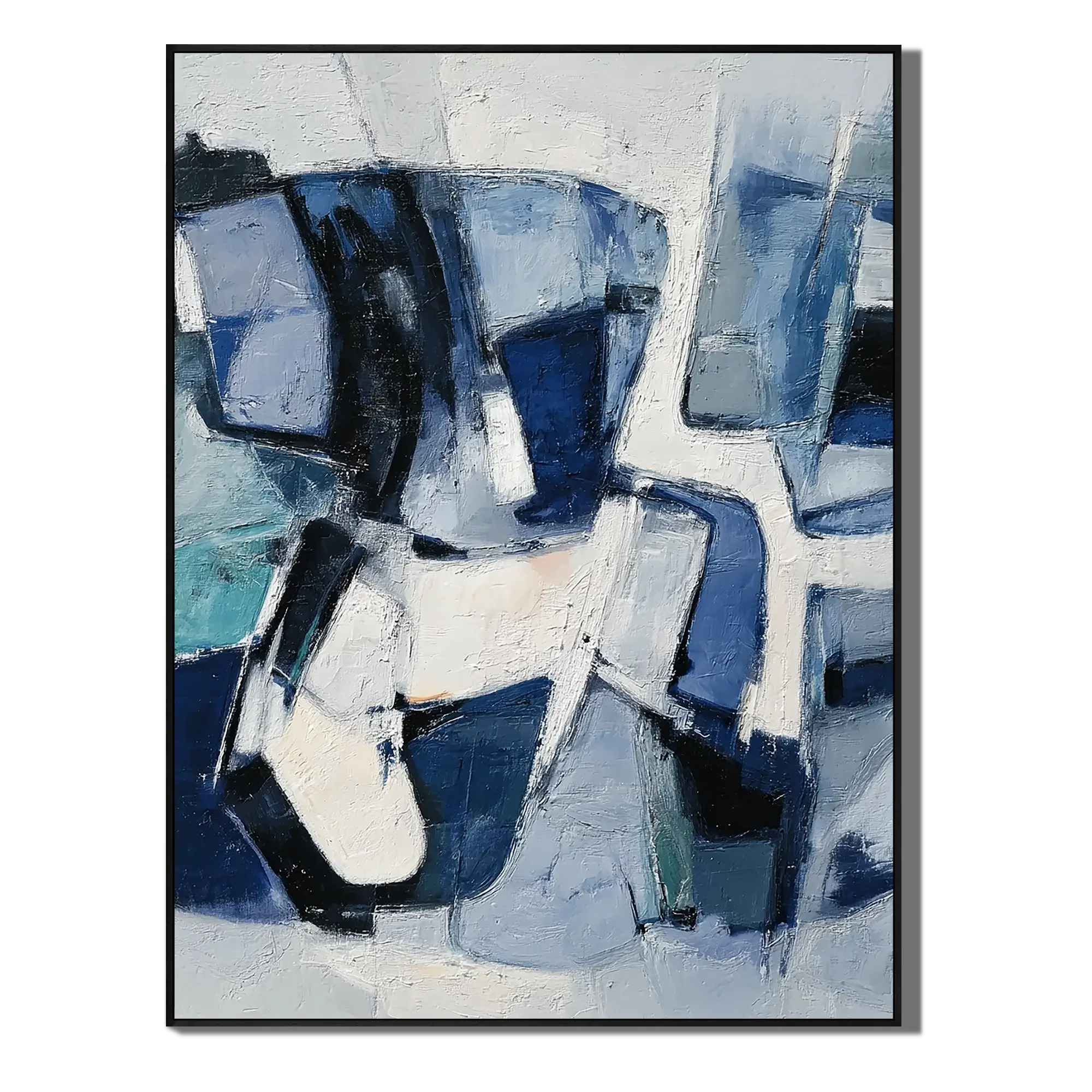 Azure Formations Abstract Wall Art