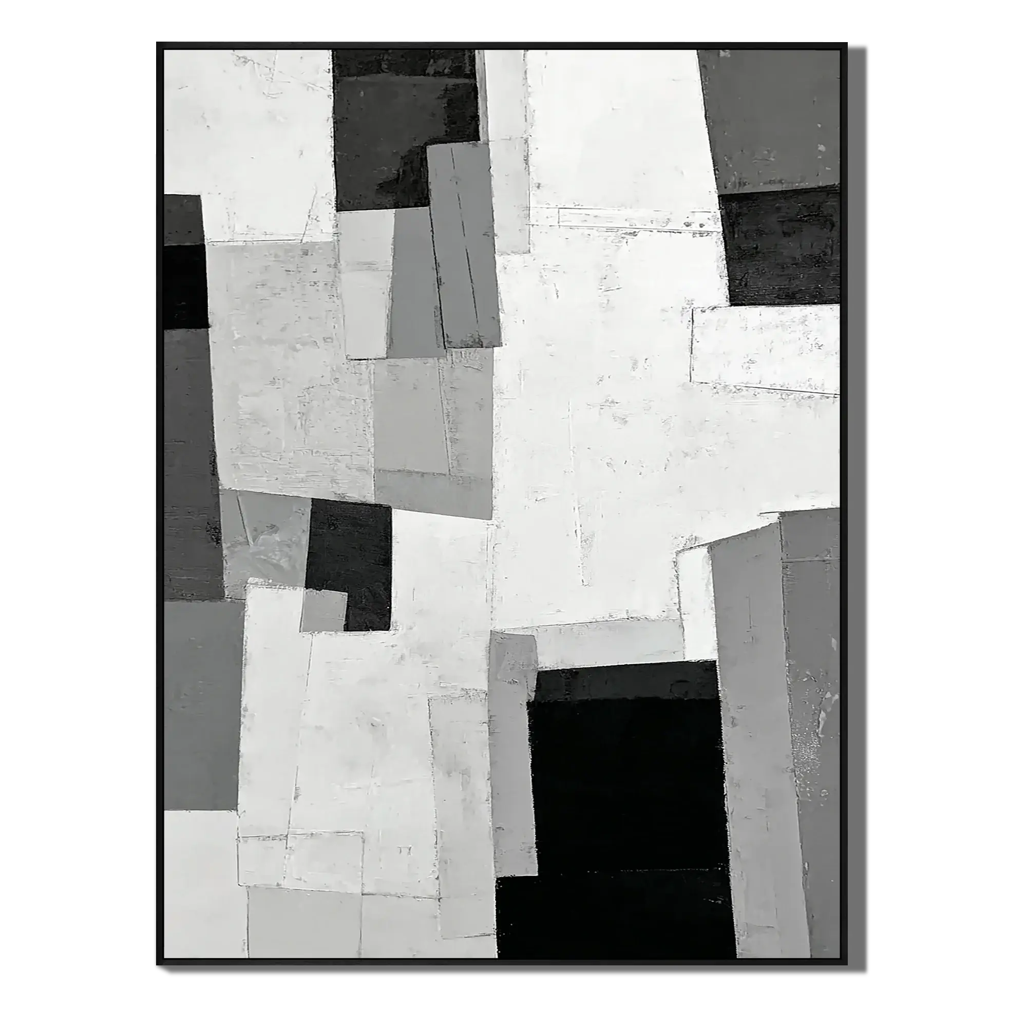 Monochrome Cityscape Wabi Sabi Wall Art