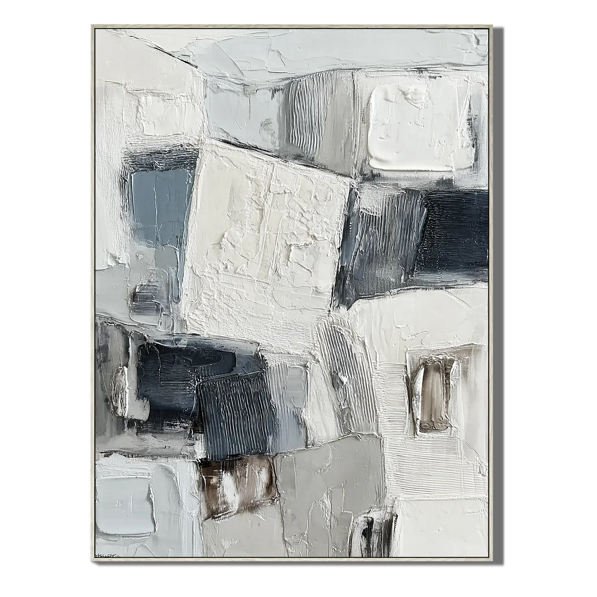 Textured Stone Forms Wabi Sabi Art