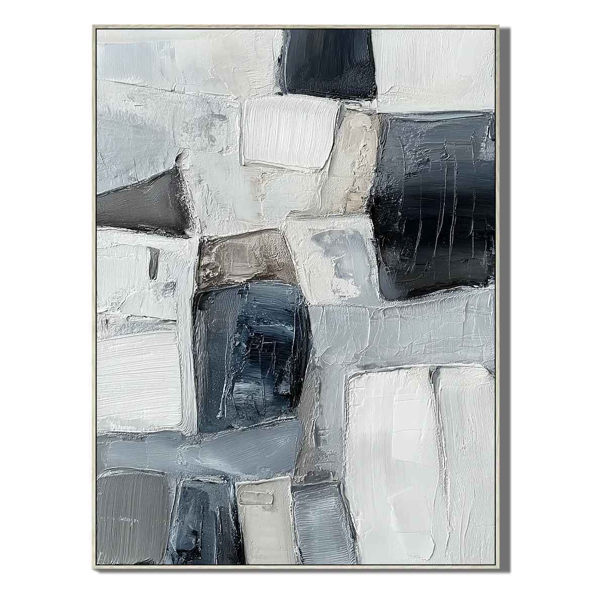 Winter Cityscape Wabi Sabi Wall Art