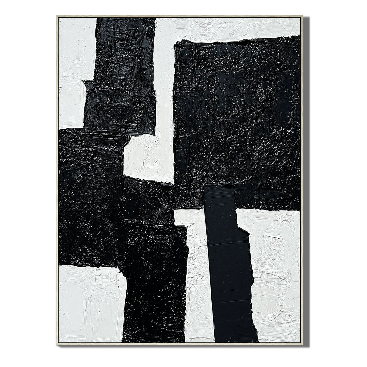 Ebony Structure Wabi Sabi Painting