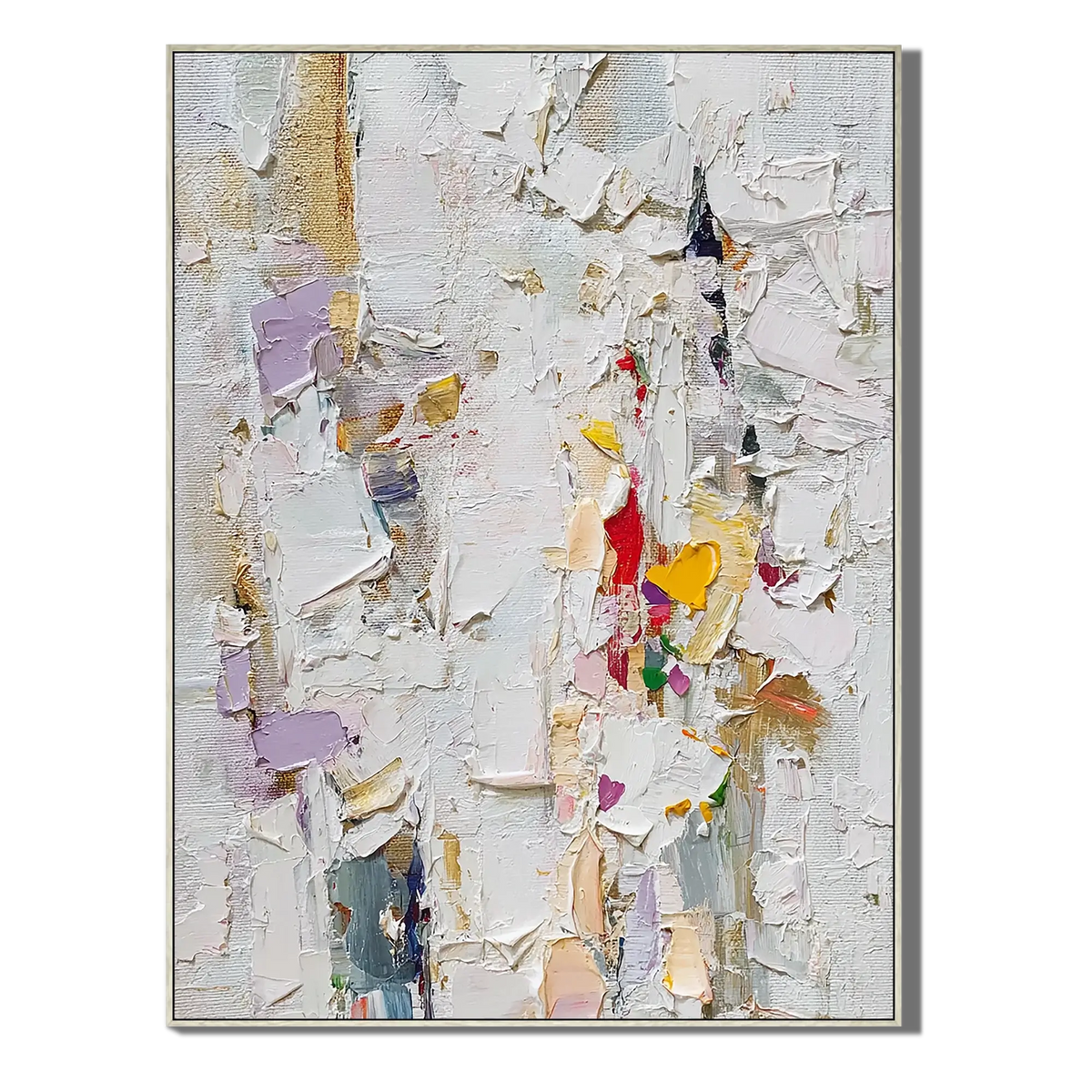 Frosted Shards Abstract Wall Art
