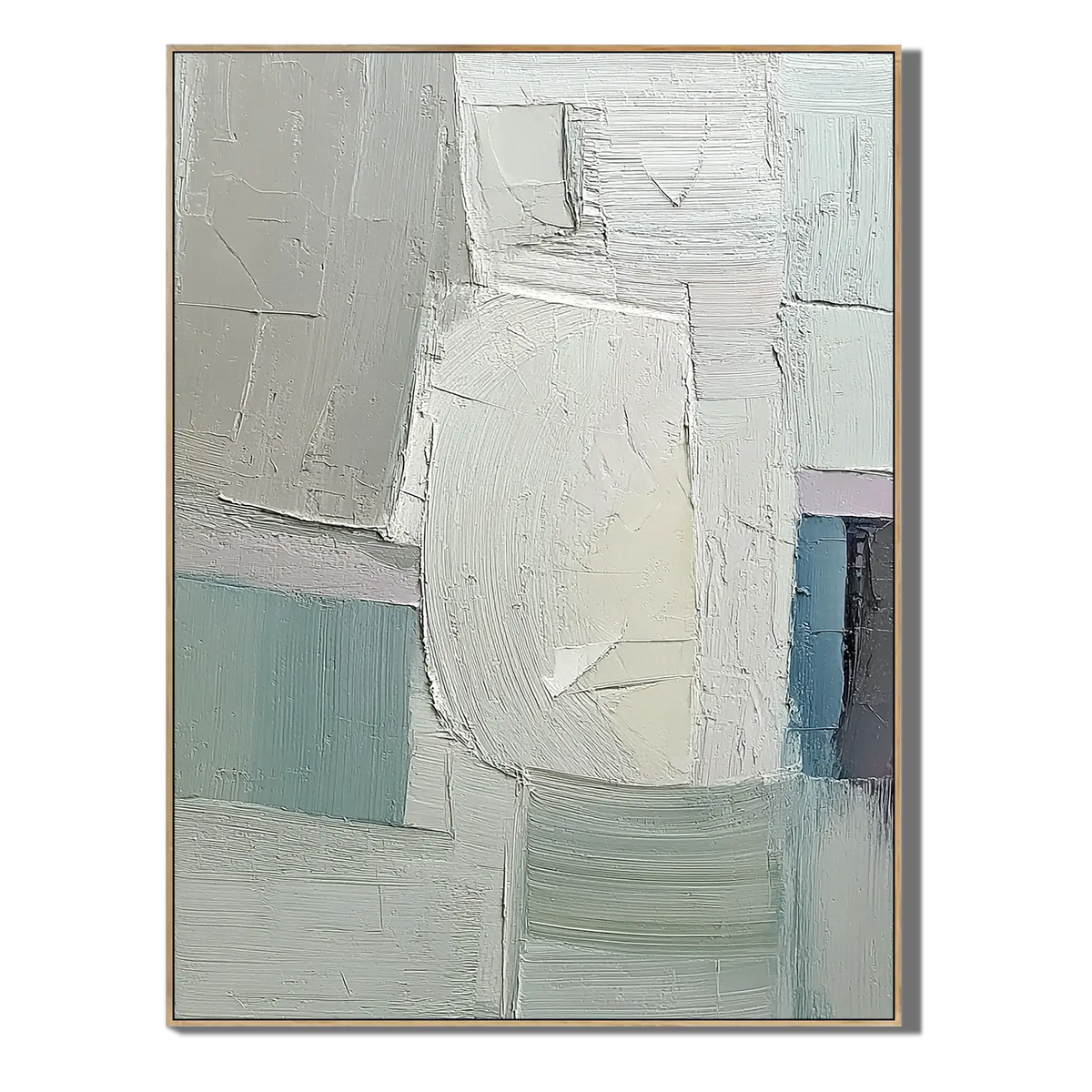 Muted Blockscape Wabi Sabi Art
