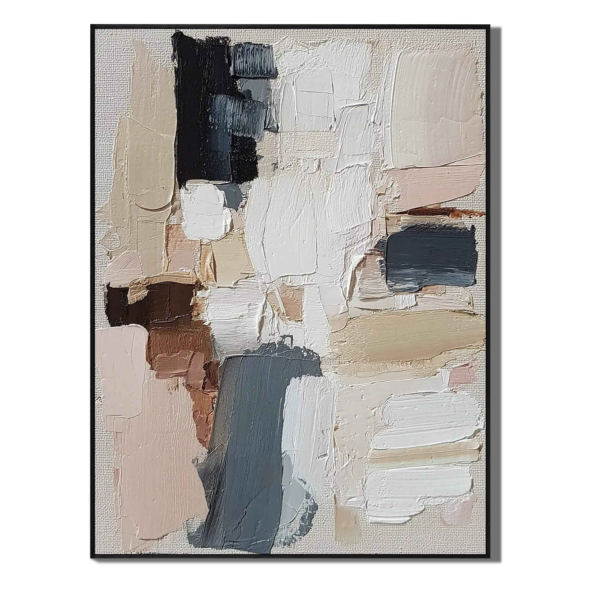 Muted Strata Abstract Wall Art