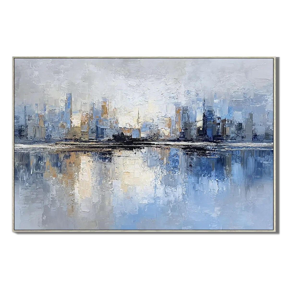 Gilded Cityscape Landscape Painting