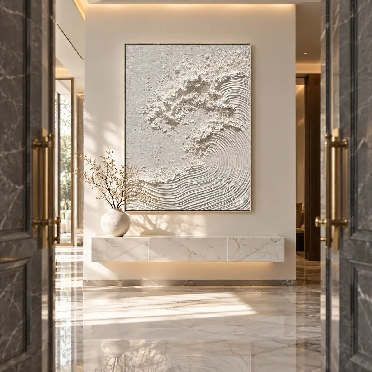Wave Sculpture Ocean Wall Art