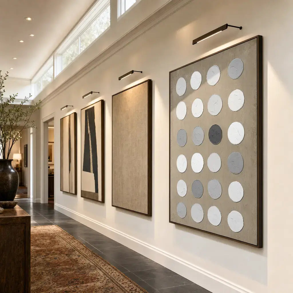 Sculpted Grey Forms Wabi Sabi Wall Art