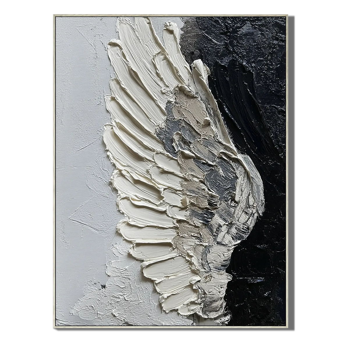 Feathered Divide Abstract Wall Art