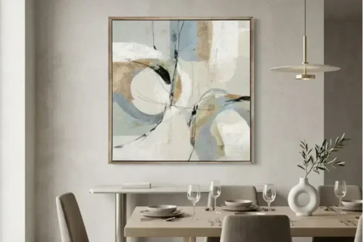 Choosing art for a blank living room wall