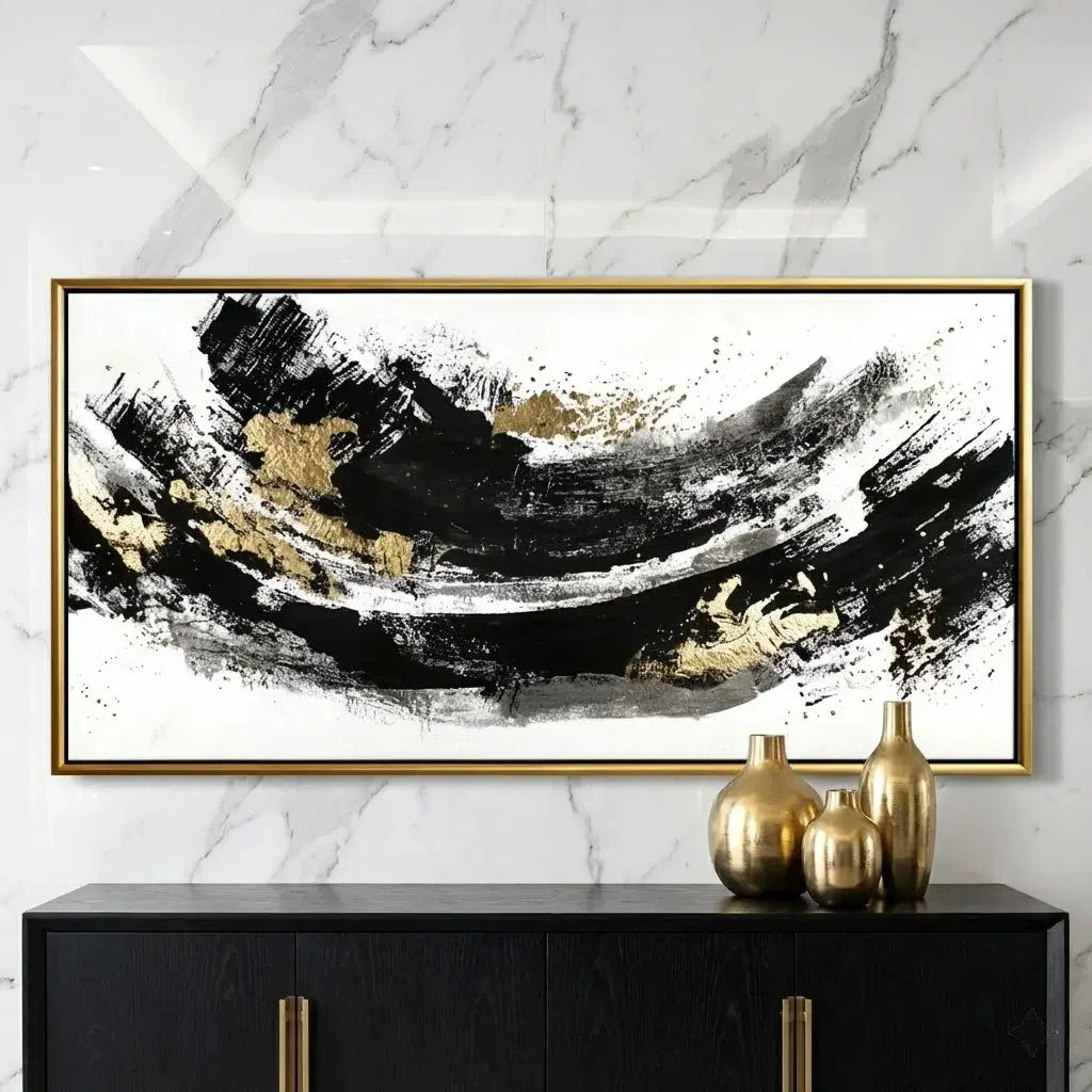 Gold Canvas Painting