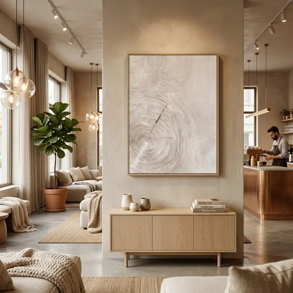 Abstract Circle Texture Art #JLV019