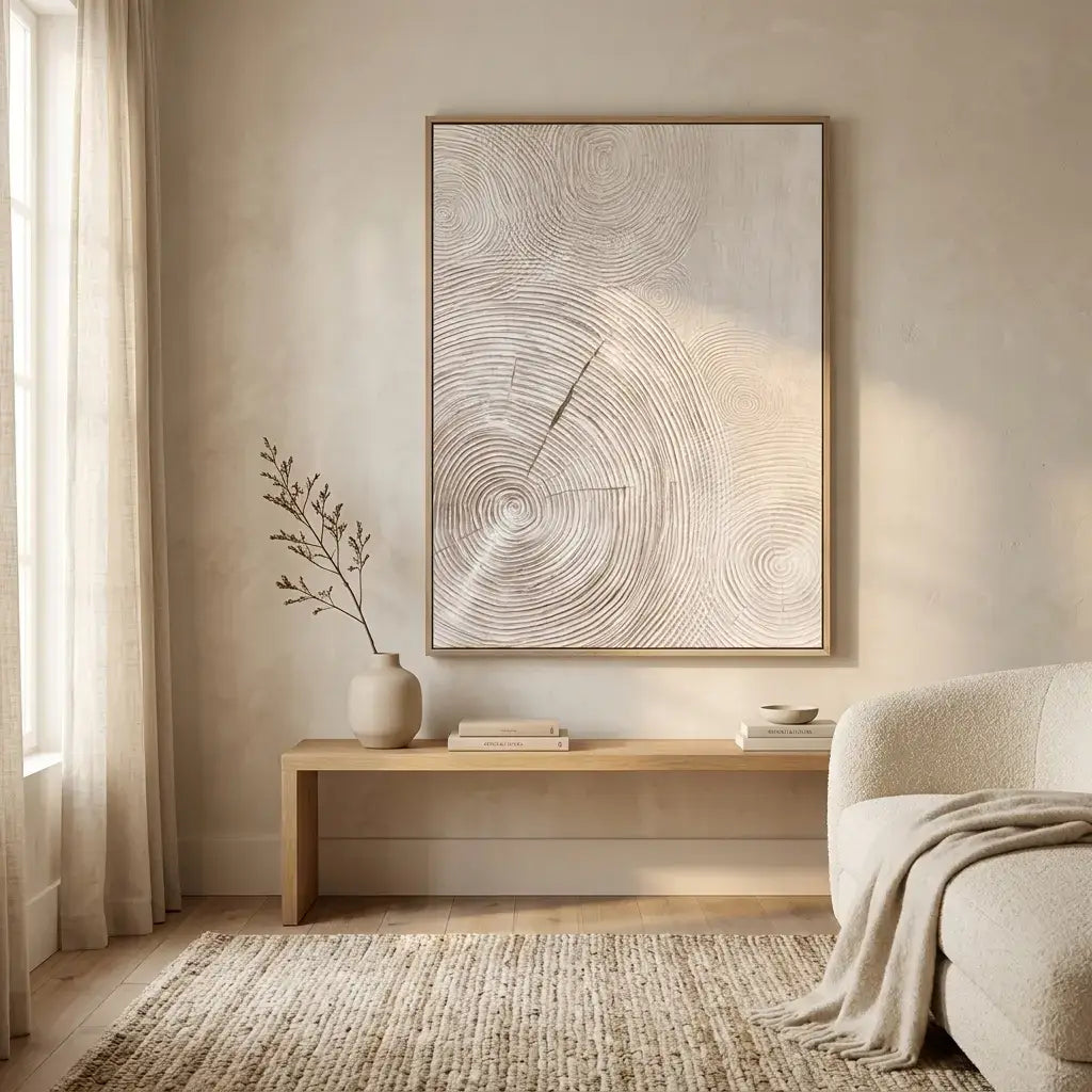 Abstract Circle Texture Art #JLV019