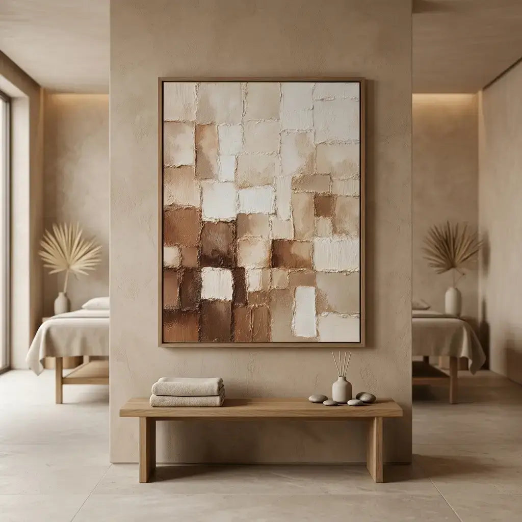Abstract Plaster Wall Art #JLV017