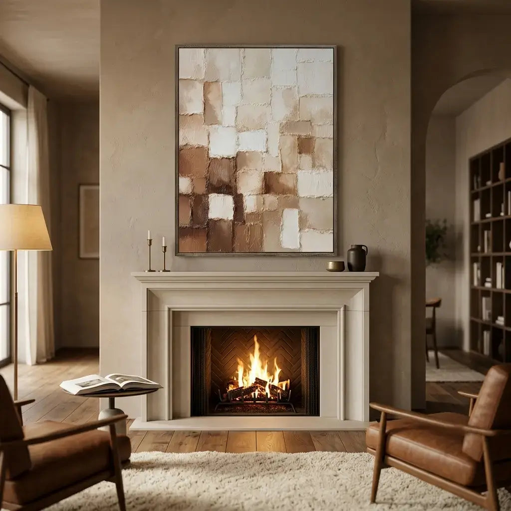 Abstract Plaster Wall Art #JLV017