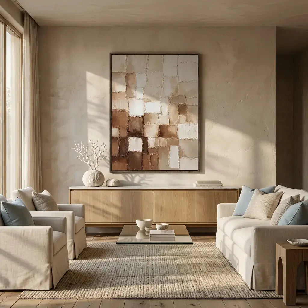 Abstract Plaster Wall Art #JLV017