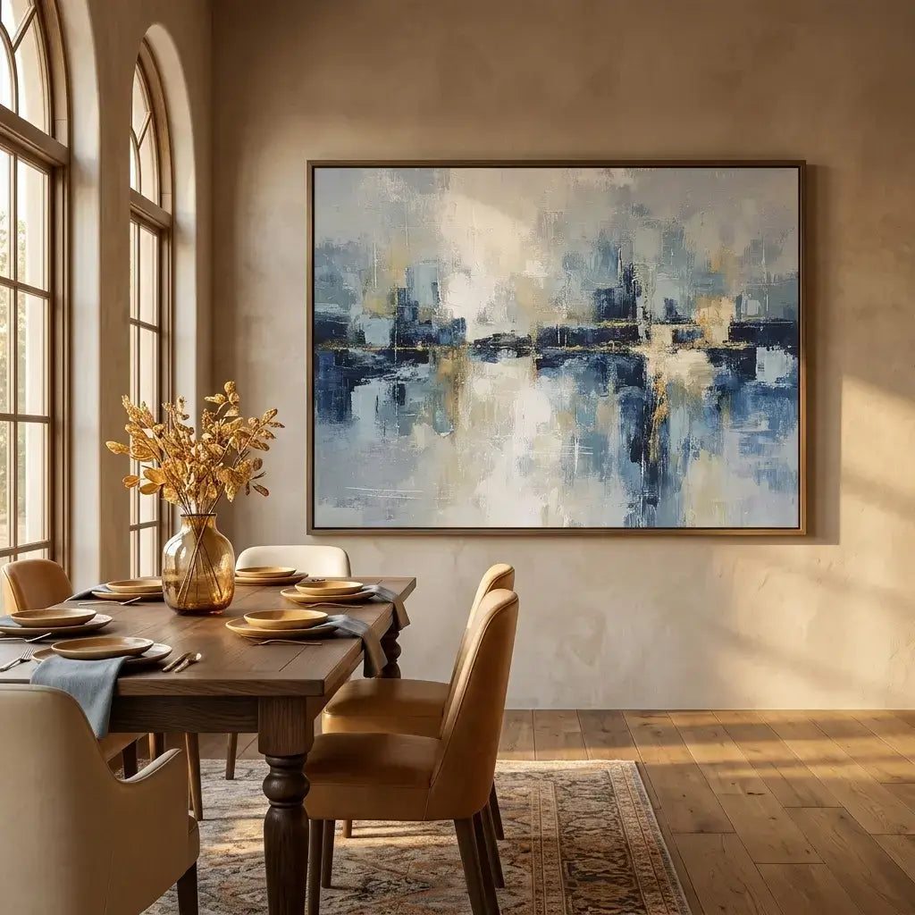 Urban Water Gleam Abstract Wall Art