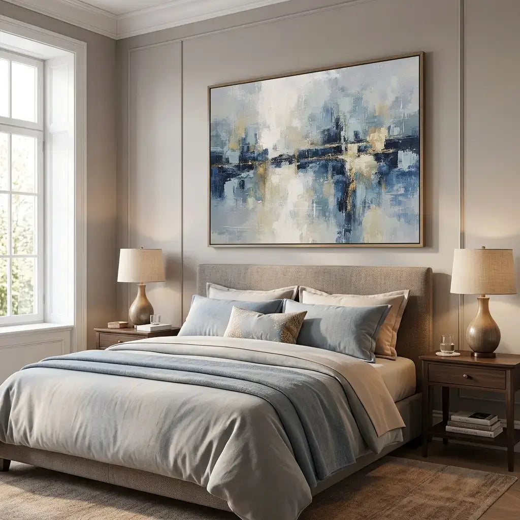 Urban Water Gleam Abstract Wall Art