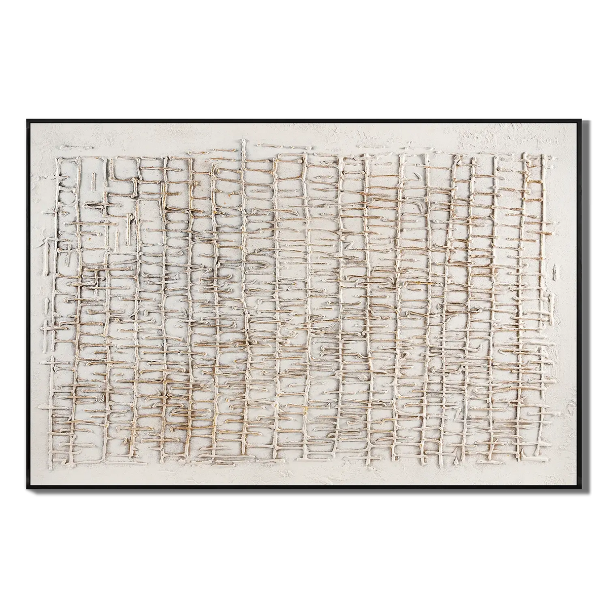 Gilded Lattice Wabi Sabi Wall Art