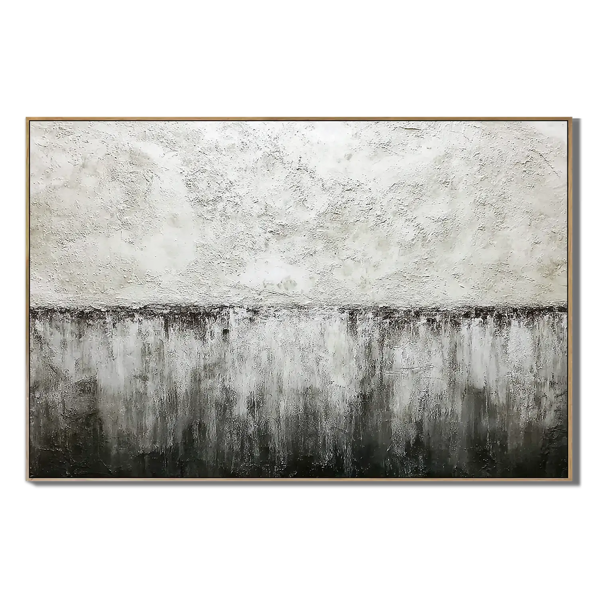 Abstract art painting with a gradient from light to dark on a white background