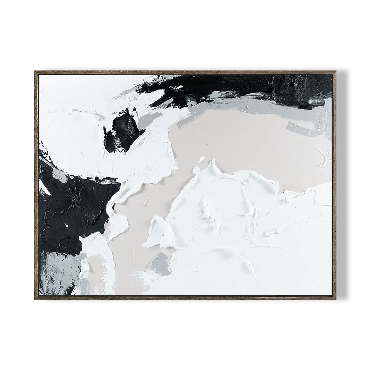 Black And White Abstract Art #CXH010 Details