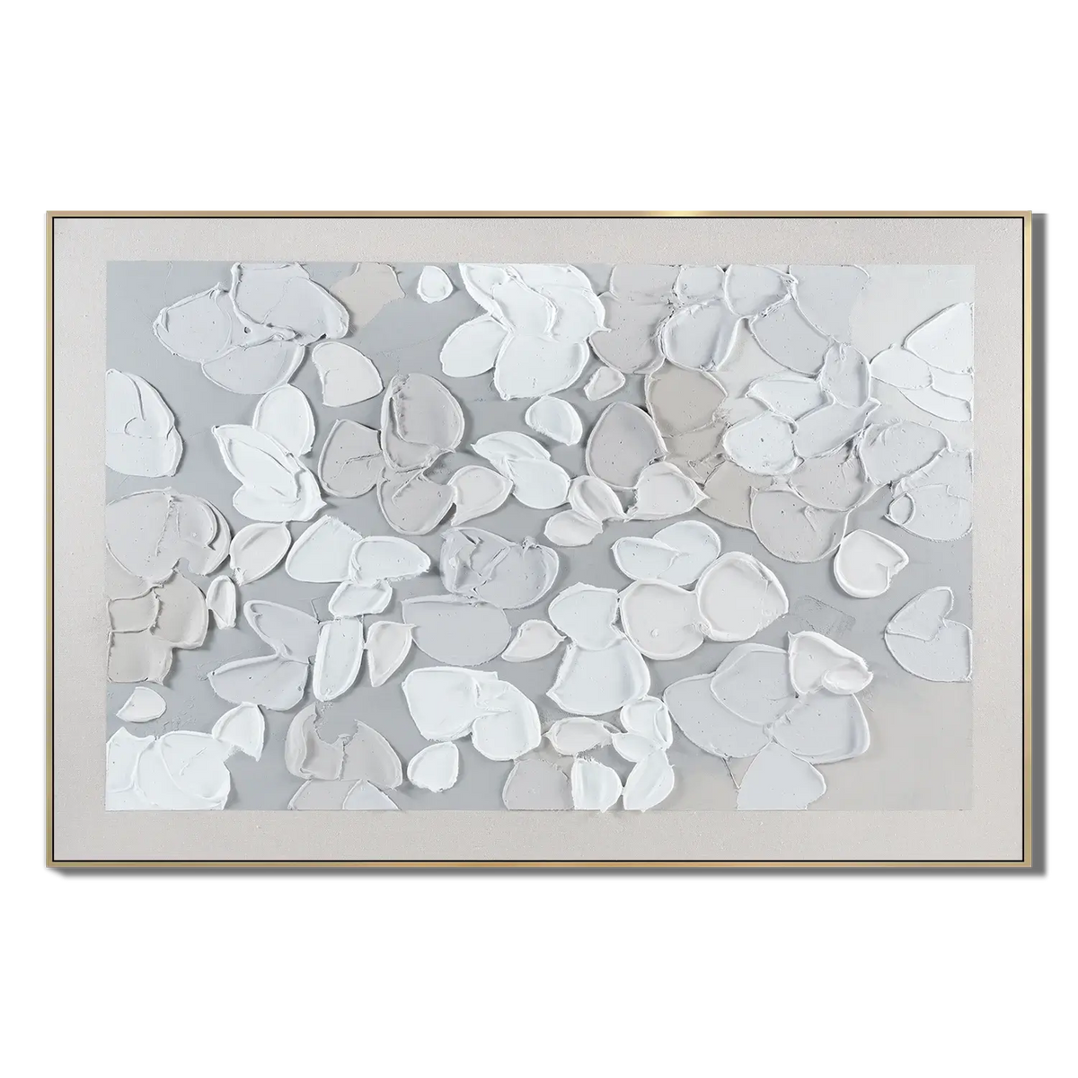 Floating Petal Drift Abstract Wall Art
