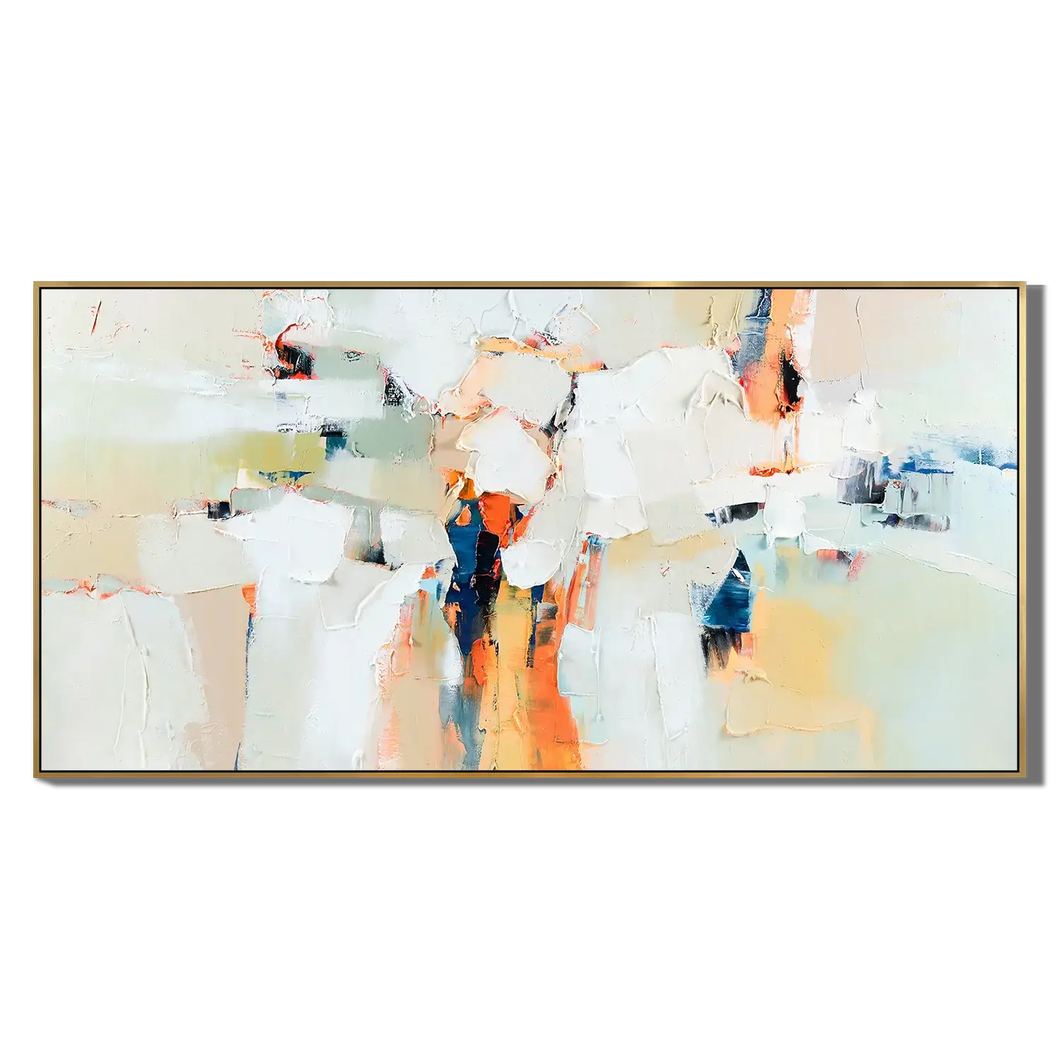 Glacial Embrace Abstract Wall Art